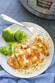 Add the chicken, mustard, and honey to your instant pot, along with 1/2 cup of water if the honey and mustard mixture seems a bit thick. Honey Garlic Instant Pot Chicken Breasts Kristine S Kitchen