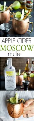 Apple Cider Moscow Mules Easy Apple Cider Cocktail Recipe Recipe Cider Cocktail Recipes Cider Cocktails Apple Cider Cocktail Recipe