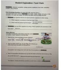 We did not find results for: Get Answer Student Exploration Food Chain Vocabulary Consumer Ecosystem Transtutors