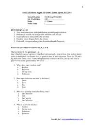 Seperti yang kita ketahui, untuk menjawab soal true, false, dan not given harus memehami isi bacaan reading dengan waktu yang singkat. Soal Pat Bahasa Inggris Sd Kelas 5 Tahun Ajaran 2019 Pdf Nature