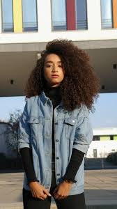 Outfit Denim Jacket From Romwe Fashion Curly Hair Natural Hair Natural Hair Styles Curly Hair Styles Curly Hair Styles Naturally