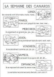 les canards petites mains comptine jours de la semaine maternelle coloriage ferme