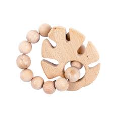 Leaf Wooden Teether In 2020 Wooden Teether Wood Teethers Teethers