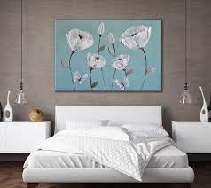 Canvas Art Duck Egg Blue Green Grey White Flowers Zen Picture Print New Bedroom Ebay Duck Egg Blue Wall Art Blue Wall Art Duck Egg Blue