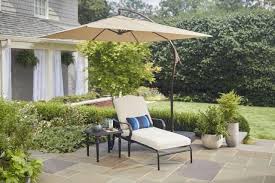 Laurel Oaks Collection Outdoors The Home Depot Outdoor Patio Umbrellas Offset Patio Umbrella Patio Umbrellas