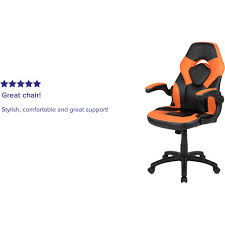 Known for its taller and wider frame, the ts84 orange gamemaster series gaming chair provides the ultimate comfort, style, and performance. Flash Furniture X10 Racing Style Gaming Chair W Flip Up Arms Leathersoft Orange Black B2692012 Globalindustrial Com
