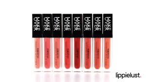 Lip cream purnama beuaty ini di kemas dengan box berwarna pink. Swatches Review Exclusive Make Over Powerstay Transferproof Matte Lip Cream Lippielust