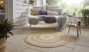 160 x 160 cm rund. Flachgewebe In And Outdoor Teppich Almendro Beige Braun In Natur Optik Rund 160 Cm Teppich Boss