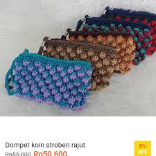 Model tas rajut ada berbagai macam model. Tas Rajut Wajik Size 28x24 Shopee Indonesia