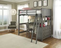 Give your child the ultimate room with our selection of kids' & toddler beds. Ne Kids Lake House Twin High Loft Bed With Desk Stone Grey Destination Baby Kids