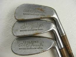 Vintage Antique Old Bobby Jones Golf Clubs Made By Spalding Vintage Golf Clubs Golf Clubs For Beginners Golf Clubs