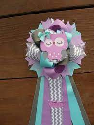 Owl Baby Shower Purple Baby Shower Mum Por Bonbow En Etsy Baby Shower Corsage Baby Shower Purple Owl Baby Shower