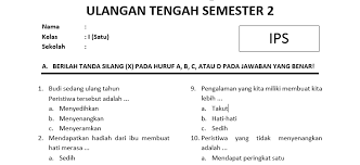 Prediksi soal uas dan kunci jawaban. Soal Uts Ips Kelas 1 Sd Semester 2 Genap Disertai Kunci Jawaban Bimbel Brilian