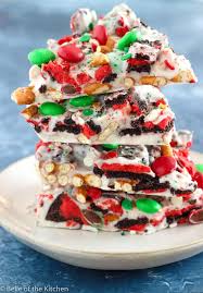 You could make a cake—but it's also probable that by the time you get to your picnic, beach, or barbecue, it'll be damaged. Christmas Candy Cookie Bark Belle Of The Kitchen
