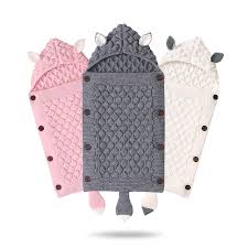 Hand Knitted Baby Sleeping Bags For Newborn Kids