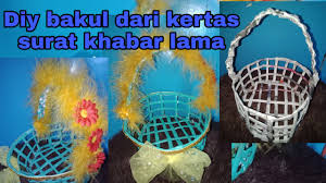 Coba bayangkan jika anda hendak ingin print dokumen namun kertas yang anda gunakan. Diy Cara Buat Bakul Dari Kertas Surat Khabar Youtube