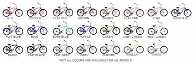Colors Of Beach Cruisers Bikes For Sale