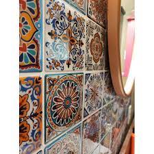 Check spelling or type a new query. Longking Peel And Stick Backsplash Tile Colorful Talavera Wall Tile 12 In X 12 In 10 Pack Walmart Com Walmart Com