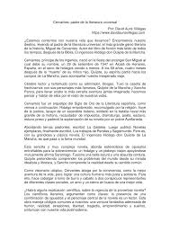 Le livre numérique (en anglais : Pdf Cervantes Padre De La Literatura Universal
