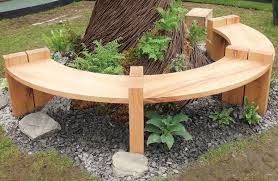 Un Banc Autour D Un Arbre L Atelier Bois Amenagement Jardin Amenagement Paysager Autour Des Arbres Banc Autour Des Arbres