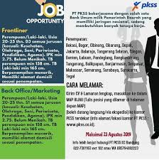Maybe you would like to learn more about one of these? Loker Frontliner Dan Back Office Marketing Pt Pkss Atmago