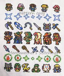 Thanks to waxpoetic for the sprite. Final Fantasy Band Sampler Cross Stitch Pattern By Merrywether99 Cross Stitch Patterns Cross Stitch Stitch Patterns