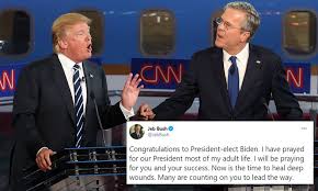 Bush passed away on november 30, 2018, at 10:10 pm in houston, texas. Jeb Bush Congratulates Biden As He Takes A Swipe At His Former Rival Trump Daily Mail Online