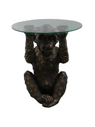 Monkey Glass Table By Bent Chair Glass Coffee Table Glass End Tables Side Table