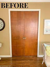 Everything was painted brown and sandstone. How To Paint Pocket Doors Green With Decor