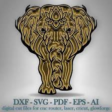 Layered elephant mandala svg free. Celtic Elephant Shadow Box Svg 3d Celtic Elephant Mandala Svg Cut Files Laser Cut Files Multilayer Cricut Svg Glowforge File Craftmegood