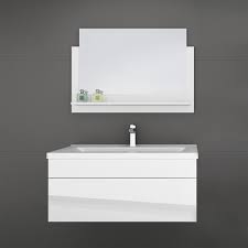 Badmöbel inklusive aufsatzwaschbecken passt auch in kleines bad waschtisch slimline mit besonders schmaler tiefe moderner waschtisch in elegantem design. Badmobel Badezimmermobel Badezimmer Waschbecken Waschtisch Schrank Spiegel Set