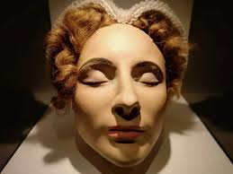 The hand painted death mask of mary queen of scots on display at the. Mary Queen Of Scots Her Death Mask Paranormal Hauntings