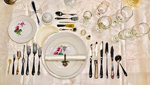 Refer to this article as a guide for a variety of table settings. Table Setting Wikiwand