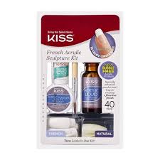 Kiss Bring The Salon Home French Acrylic Nail Kit Natural Target