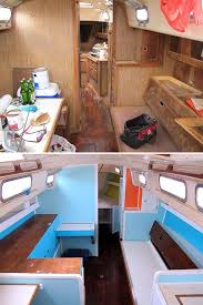 Painting The Interior Sailboat Interior Boat Interior Sailboat Living