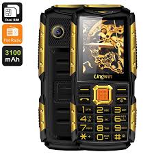 Lingwin N2 Cell Phone Dual Imei Dust Proof Shock Proof Flash Light Fm Radio Bluetooth Camera Gold Lingwin N2 Cel Phone Cell Phone Bright Flashlight