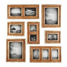 Easily transform your most cherished pictures and create lasting custom framed prints. Home Decorators Collection Natural Wood And Gold Gallery Wall Picture Frames Set Of 7 7005lwd The Home Depot