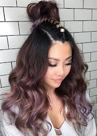 Chocolate Mauve Ombre Hair Chocolate Mauve Hair Girl Hair Colors Lilac Hair