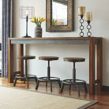 Signature Design By Ashley Torjin 72 In Long Counter Height Console Table Hayneedle In 2020 Counter Height Dinette Table Counter Height Dining Table Pub Table
