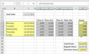 Time Sheet In Excel Easy Excel Tutorial