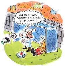 Bin leider kein fussballfan … aber da ist das ende der fahnenstange sehr schön dargestellt. Fussball Cartoons Stern De