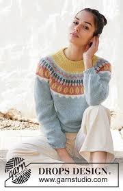 Cables create a soft and squishy texture that also has a great depth. Retro Beauty Drops 210 6 Free Knitting Patterns By Drops Design
