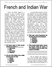 The French And Indian War Free Printable American History Reading With Questions Social Studies Worksheets Social Studies Middle School Social Studies