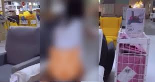 Filthy bimbo masturbating in the gym! Woman Filmed Masturbating In China Ikea Store Video Goes Viral