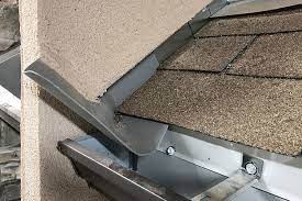Place the first step flashing strip over the end of the starter course shingle and use two nails to fasten the step flashing to the roof with 2 nails. Guide To Roof Flashing Installation Roof Flashing Repair Types Iko