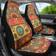 Hippie Van Car Seat Covers Hippie Car Car Accessories For Girls Hippie Bus