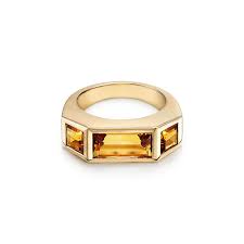 Paloma S Studio Baguette Three Stone Ring In 18k Gold With Citrines Tiffany Co
