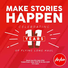 Visit them today till 21 july to enjoy exclusive 20. Score Great Deals On International Flights With Airasia 11th Year Anniversary Promotion Johor Now