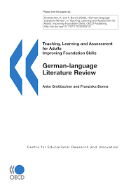 pdf teaching learning and assessment for adults improving foundation skills german language literature review