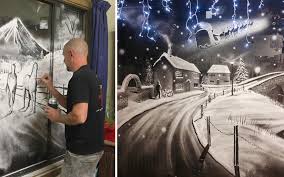 Fake snow is any product which simulates the appearance and texture of snow, without being made from frozen crystalline water. Window Snow Art That I Created Using Snow Spray Bored Panda